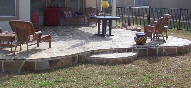 Stone Patios, Walls, Flower Beds and Concrete